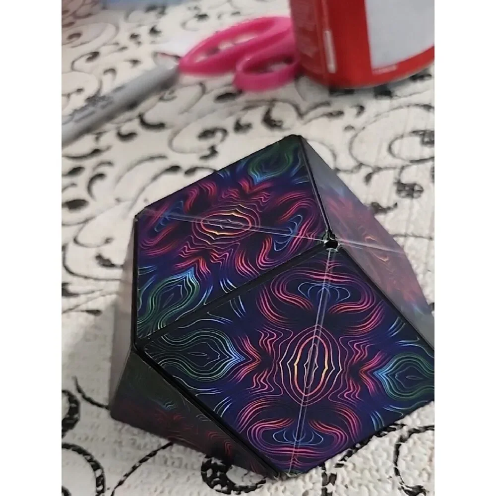 Shasibo Magnetic  Multicolor Patterned Puzzle Cube